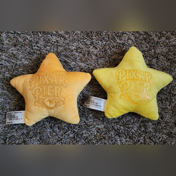 Disney Pixar Pier La Luna Star Winking Shocked Emoji 7" Plush Set - Picture 2 of 3